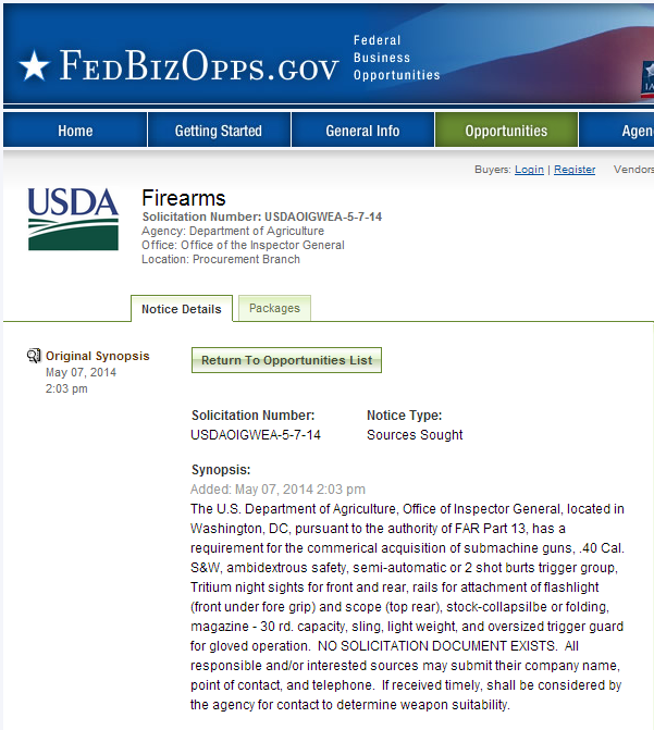 Firearms   Federal Business Opportunities  Opportunities